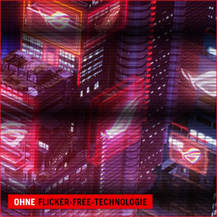 Monitor ohne ASUS Flicker Free-Technologie