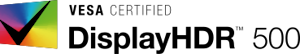 VESA-zertifiziertes Display HDR 500-Logo