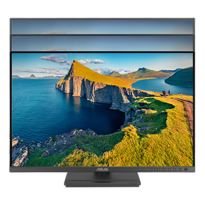 Der Monitor ASUS BE249QFK hat einen Höhenverstellbereich von 0-150 mm