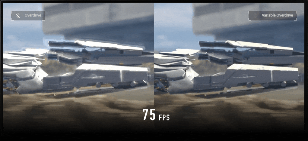 The comparison video of with variable overdrive technology and without variable overdrive technology