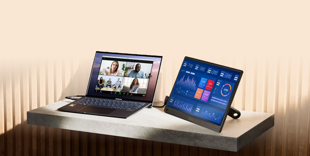 Das Bild einer USB Typ-C Kabelverbindung mit einem Laptop