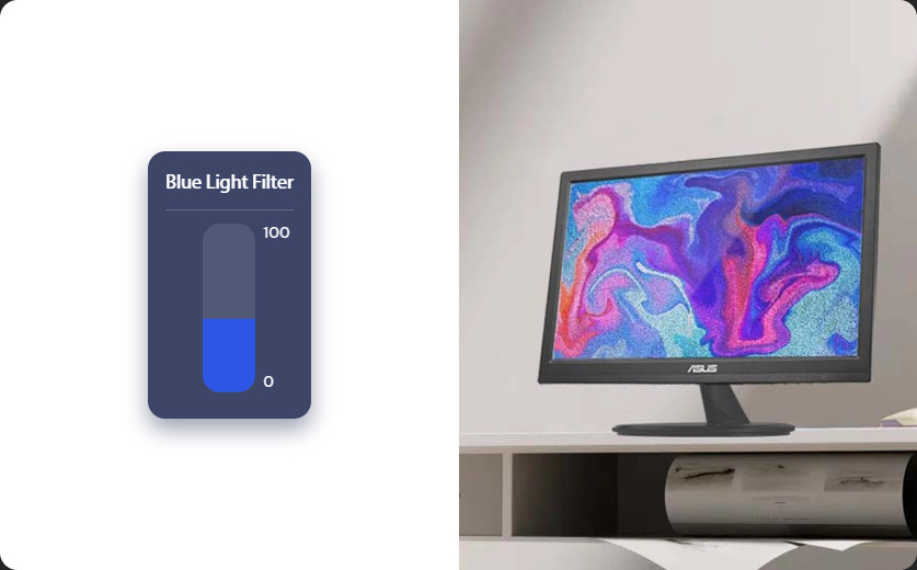 Blue light filter works