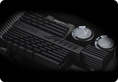 Nahaufnahme der ROG-Kühlkörper