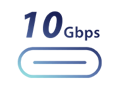 USB 10 Gbps Typ-C Symbol