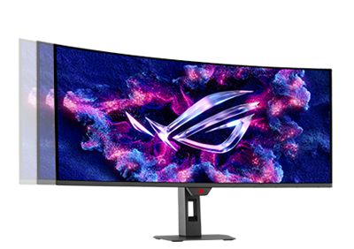 Der XG34WCDG ist schwenkbar.