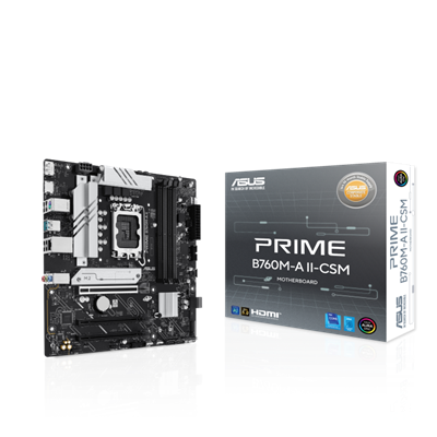 Intel® B760 (LGA 1700) mATX-Mainboard, DDR5, PCIe 5.0 Ready, zwei M.2-Steckplätze, Realtek 2.5Gb Ethernet, DisplayPort, HDMI™, SATA 6 Gbps, hinten USB 10Gbps Type-A und vorne USB 5Gbps Type-C®, Aura Sync