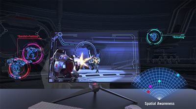 Das Bild zeigt ein engeres Klangbild bei geschlossenen Gaming-Headsets